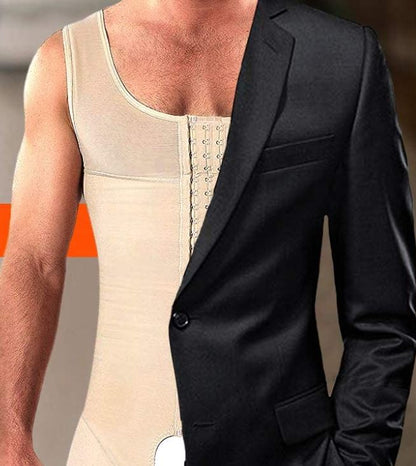 Heren Compressiepak Ademend Body Shaper voor Onder Kleding