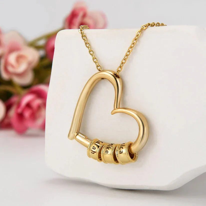 Liefdesketting met Gegraveerde Hanger Mooie Moederdag Geschenk
