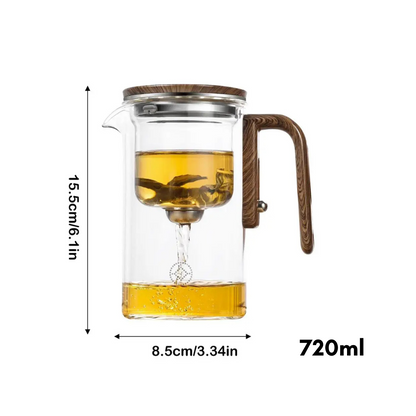 Theepot Glazen Transparant ClearBrew Modern Design