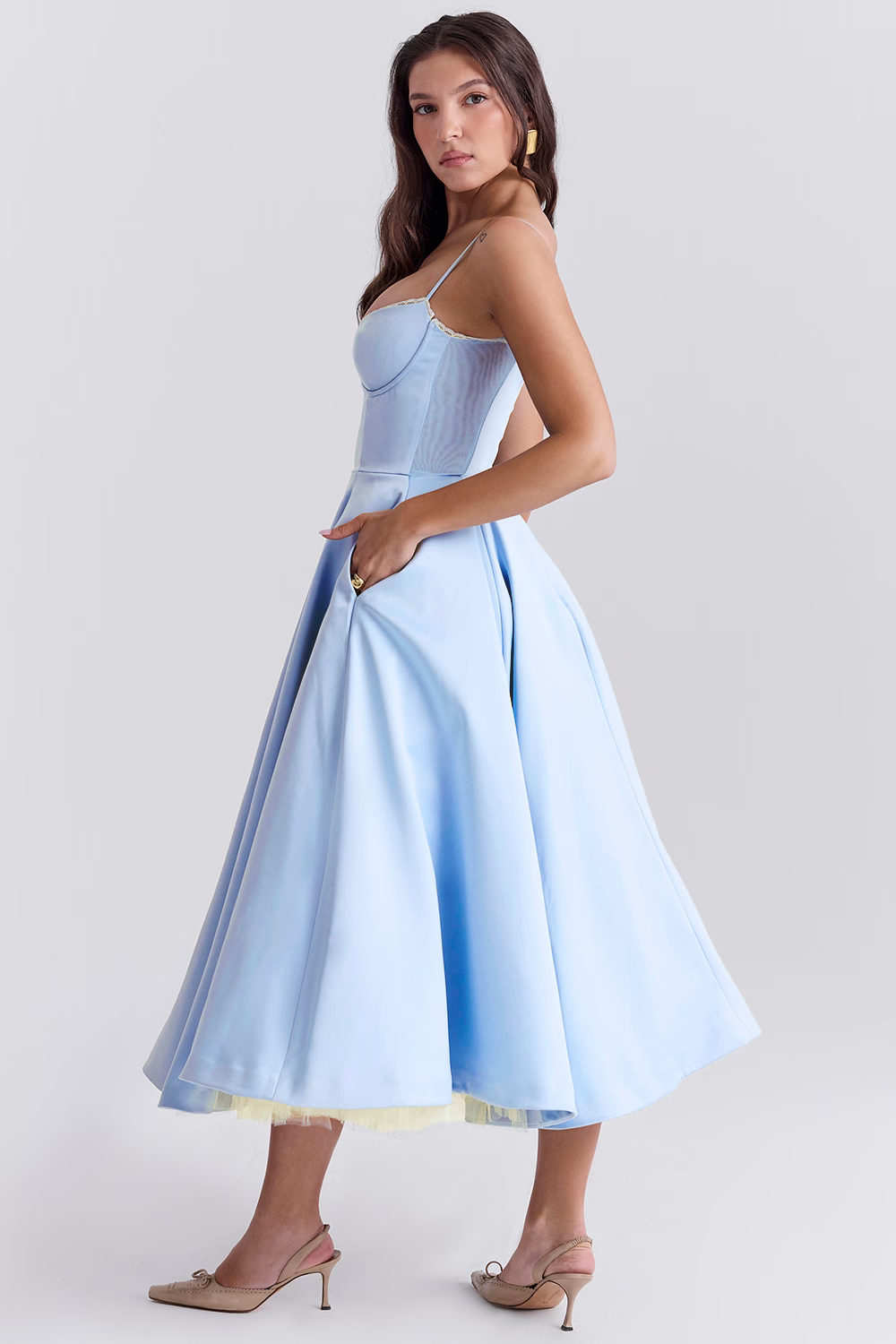 Celestia™ – Dames Galajurk met Verstelbare Bandjes en Elegante Tule Rok-3