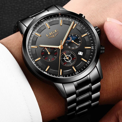 Heren Horloge SteeleX - Robuust Staal met Mineraalglas en Waterdicht