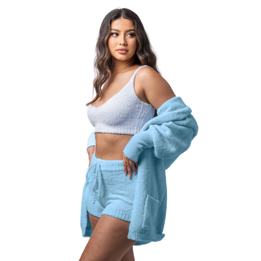 Zachte Pyjama Set voor Vrouw Comfortabel en Chique