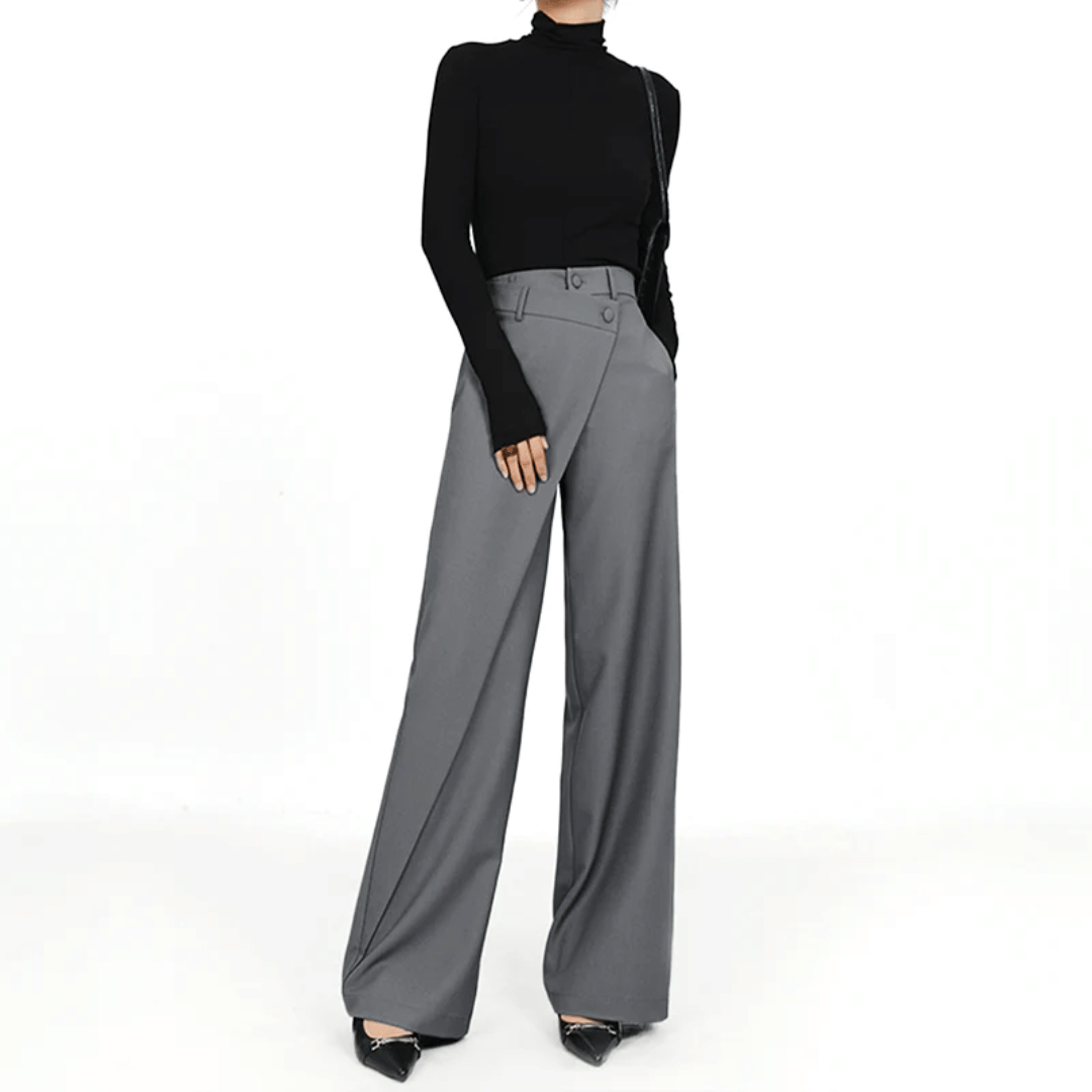 Wijde Broek Asymmetrisch Luxe Model voor Vrouw - Velinix