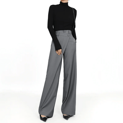 Wijde Broek Asymmetrisch Luxe Model voor Vrouw - Velinix