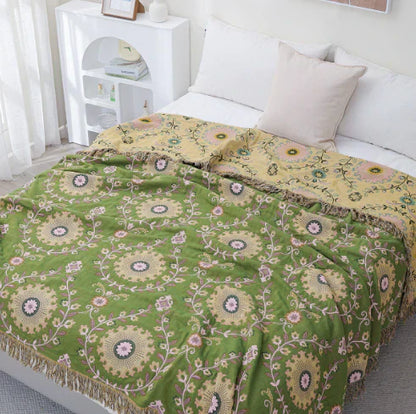Omkeerbare Deken Scandinavisch Design met Vogelprint