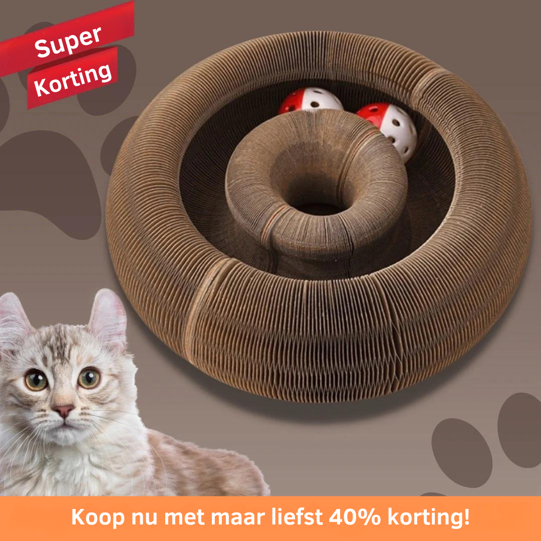 Interactief Kat Speelgoed - Verstelbare Krab met Speelbal voor Katjes