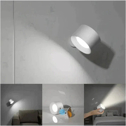 LED Wandlamp Draadloos Oplaadbaar 360° Draaibaar