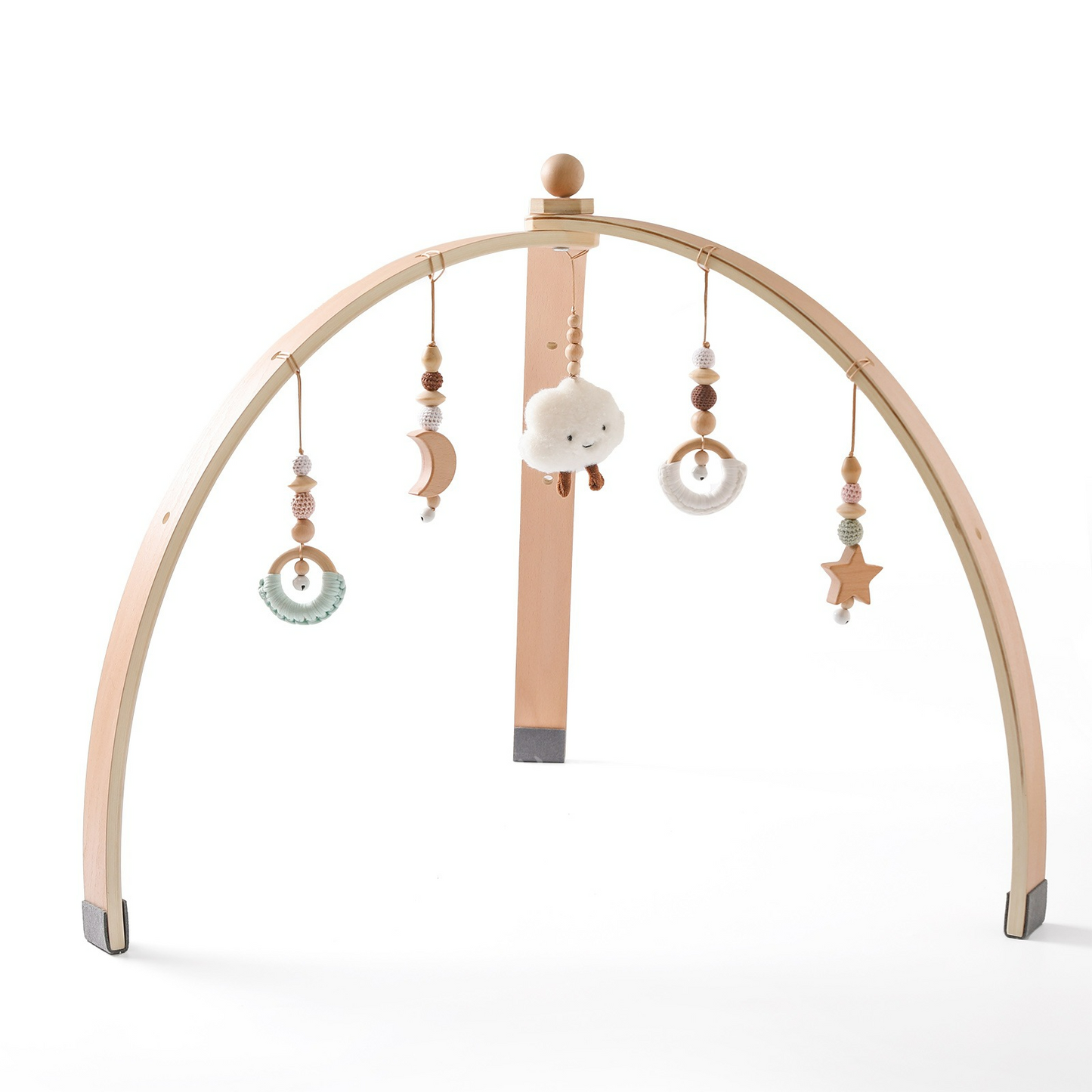 Baby Activiteitenboog Houten met Hangspeelgoed voor Peuters