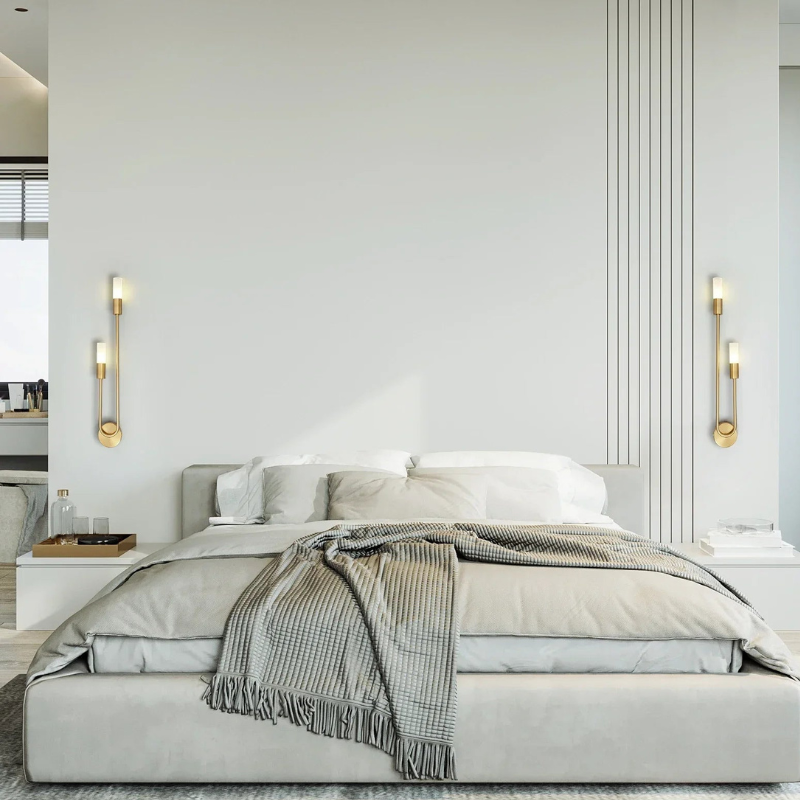 Goudkleurige Wandlamp Modern Design Dimbaar