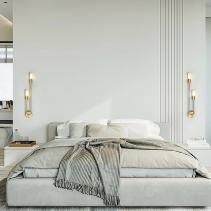 Goudkleurige Wandlamp Modern Design Dimbaar