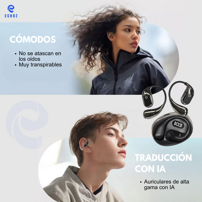 Draadloze Vertaalheadset Premium Geluid Reizen