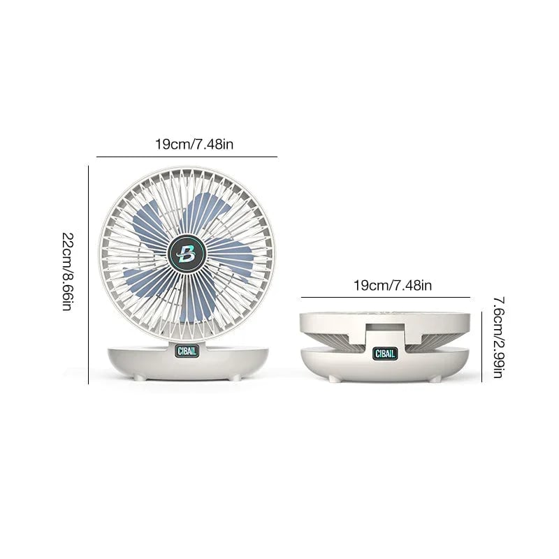 Draagbare Ventilator AeroLux Opvouwbaar en Stil