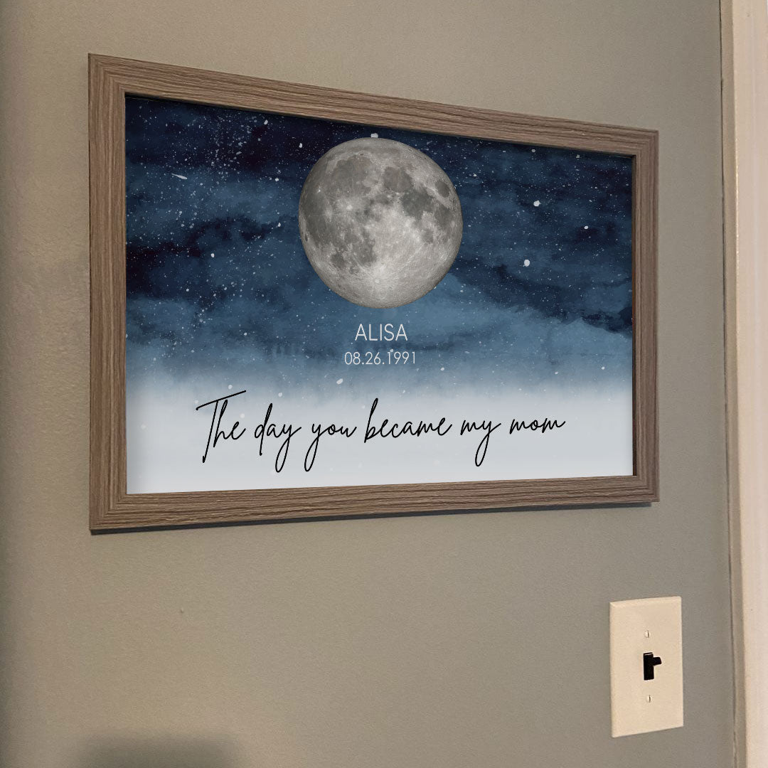 Maanfase Poster Luxe Celestiaal voor Mama