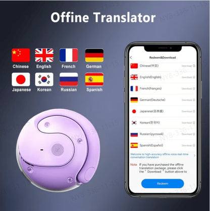 Draadloze Vertaal Oordopjes Bluetooth Met Microfoon