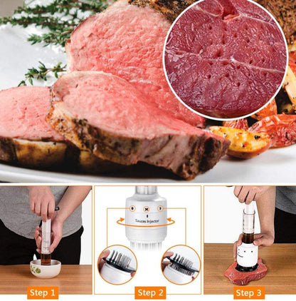 Marinade Injectie voor BBQ en Grillen met Precisie Regeling