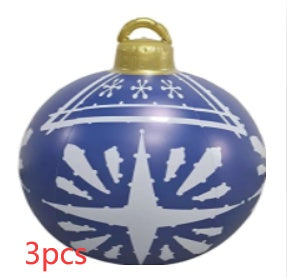 Kerstbal Buiten Decoratie 60cm Weerbestendig PVC