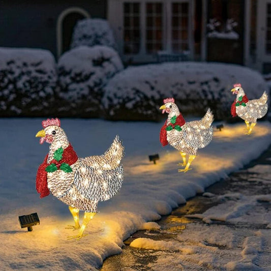 Kerstkip LED Lichtfiguur met Sjaal voor Binnen en Buiten - Velinix