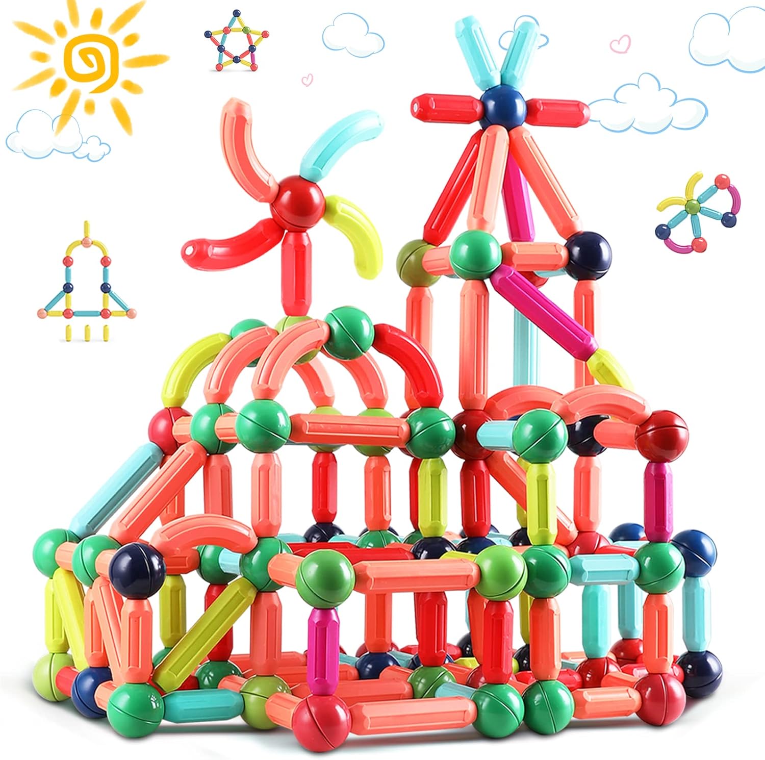 Magnetische Bouwstenen Set voor Kinderen en Volwassenen - Velinix