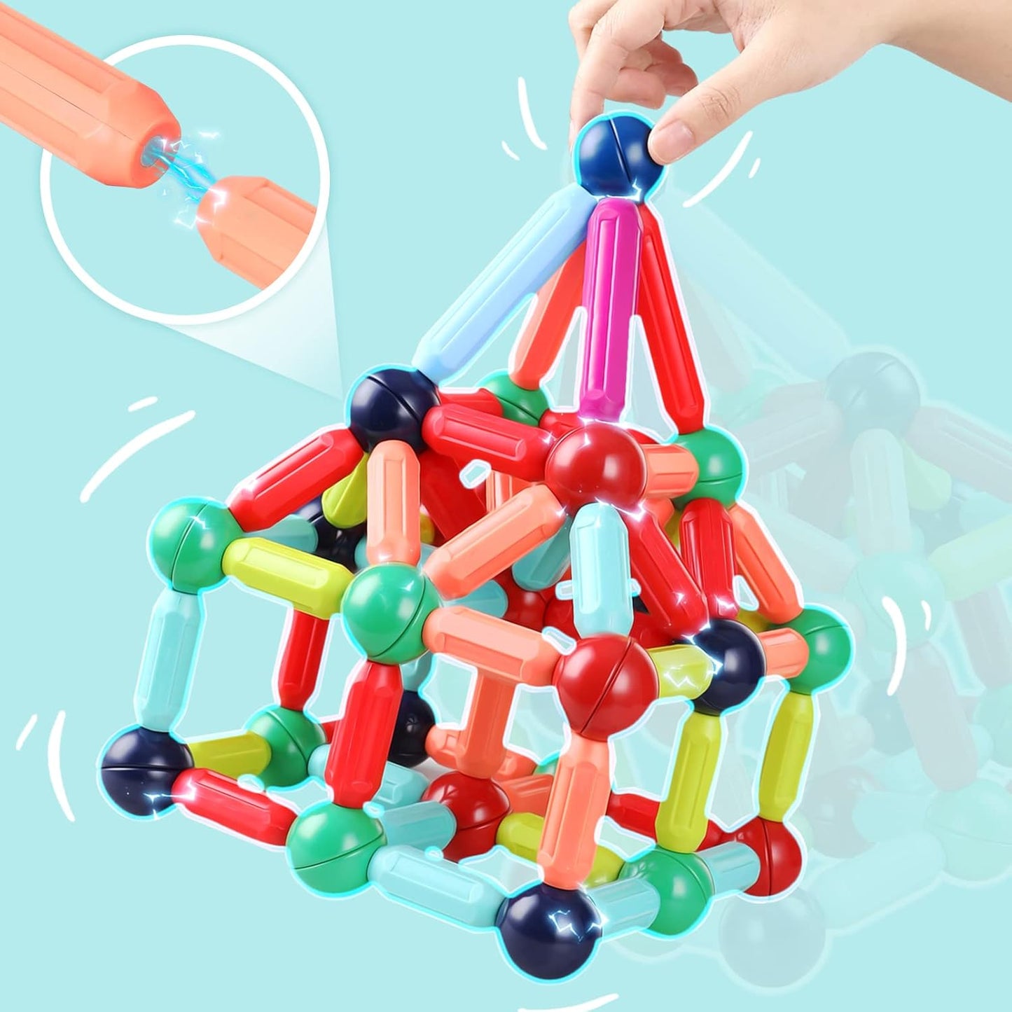 Magnetische Bouwstenen Set voor Kinderen en Volwassenen