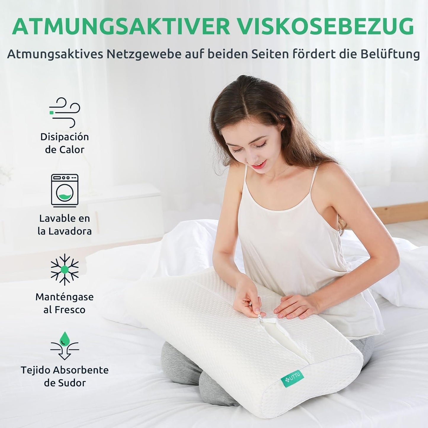 Ergonomisch Nekkussen voor Goed Slapen en Rugondersteuning