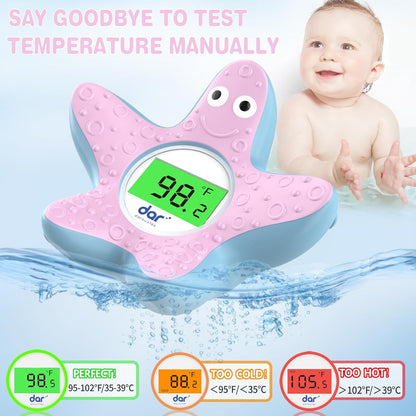 Baby Badthermometer Digitaal met Kleurendisplay en Waarschuwing