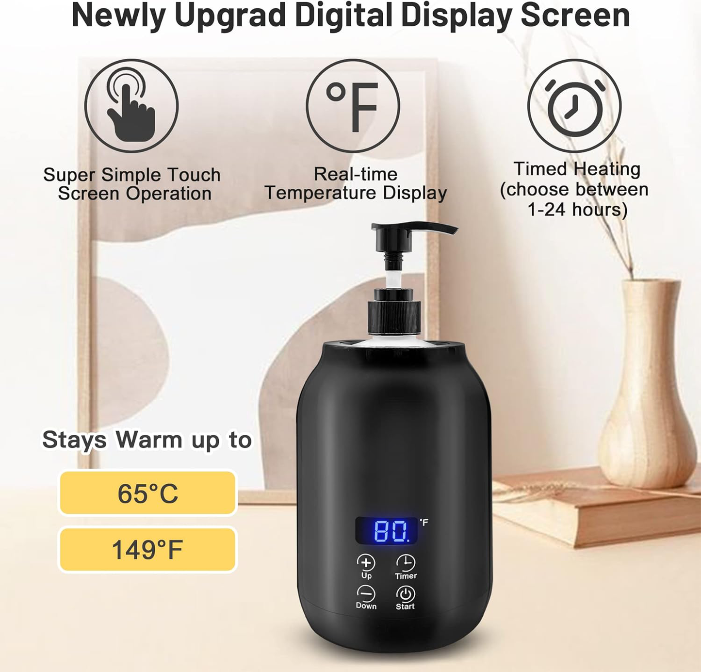 WarmSpa™ – Draagbare Massageolie Verwarmer met Digitale Controle & Snelle Verwarming-6