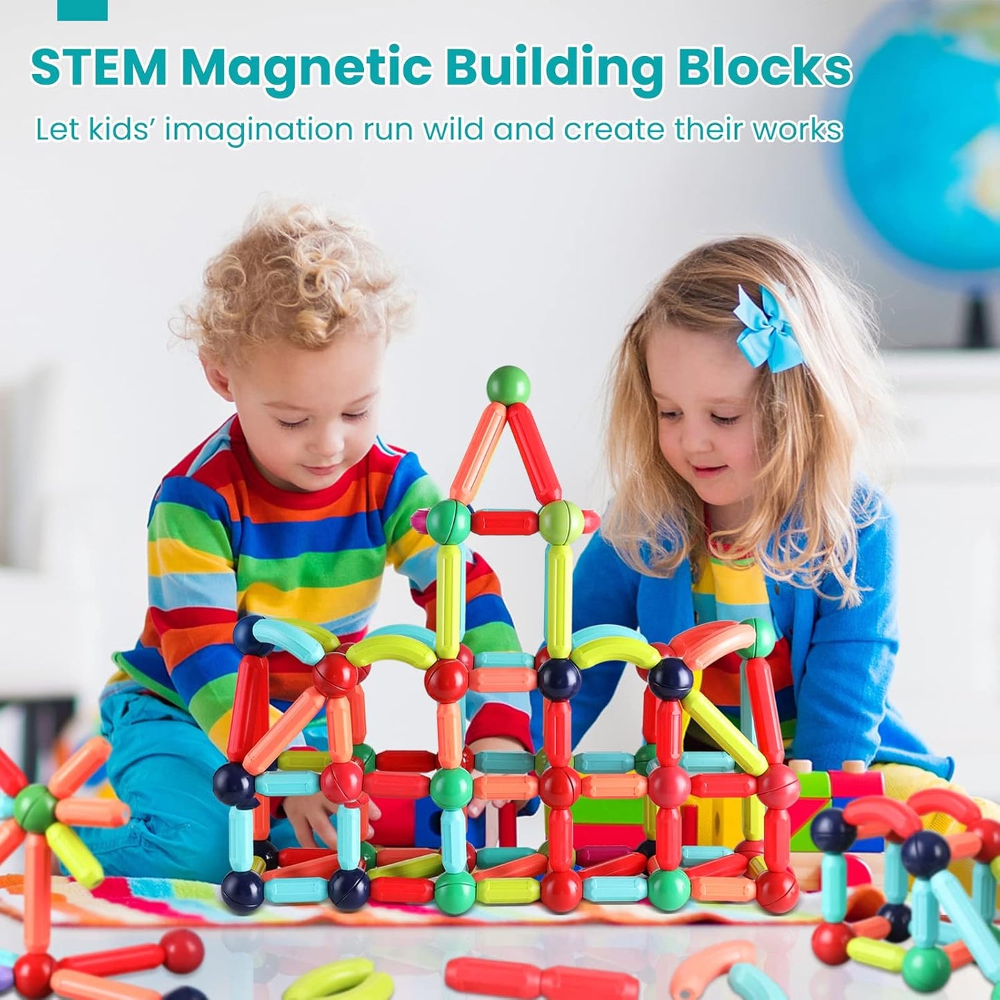Magnetische Bouwstenen Set voor Kinderen en Volwassenen