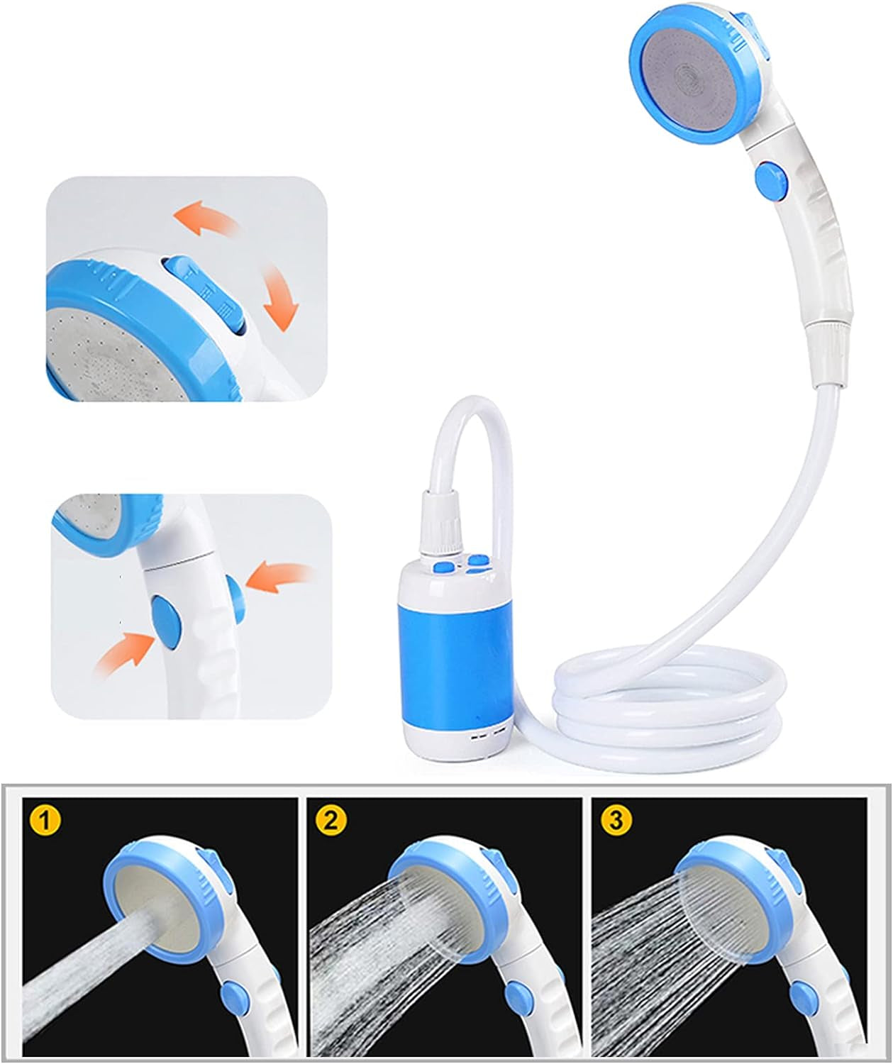 Draagbare Campingdouche Luxe Set voor Kamperen