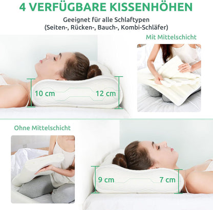 Ergonomisch Nekkussen voor Goed Slapen en Rugondersteuning