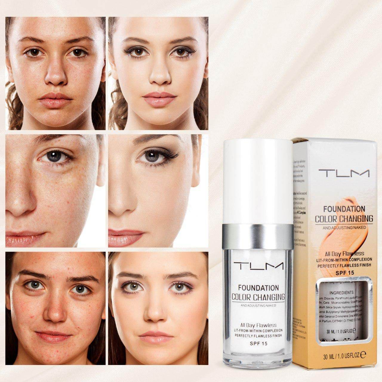 Makeup Foundation Verandering Farge