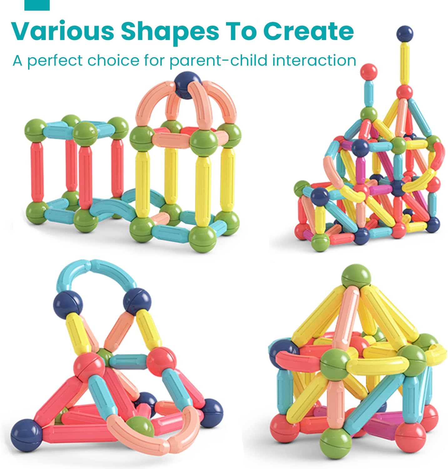 Magnetische Bouwstenen Set voor Kinderen en Volwassenen