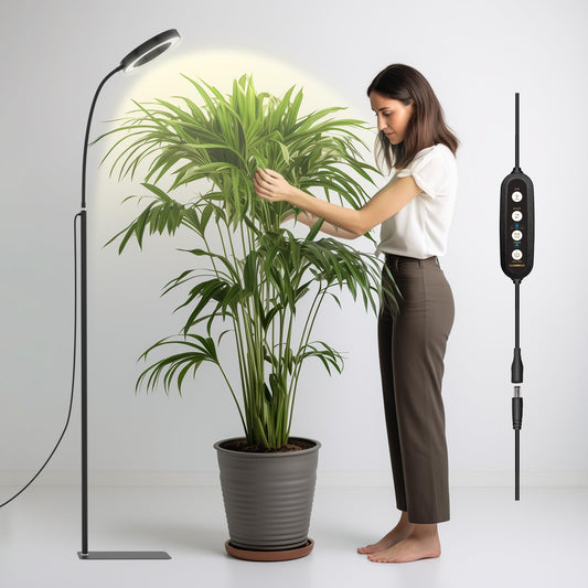 LED Groeilamp voor Binnenplanten met Timer en Dimfunctie - Velinix