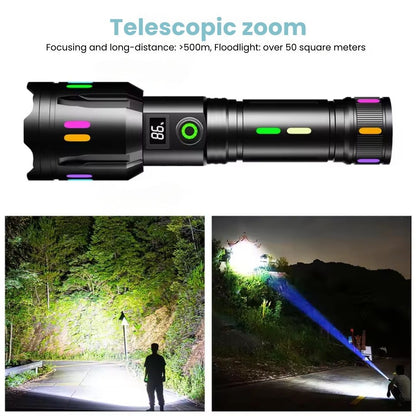 PowerBeam™ – Oplaadbare Zaklamp 9000 Lumen Met Weerbestendig Ontwerp-3