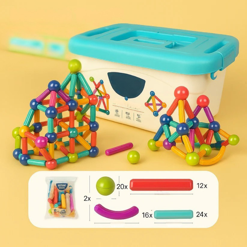 Magnetisch Bouwspeelgoed Educatief Constructie Speelset