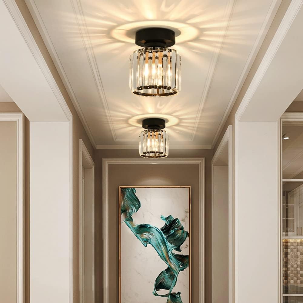 Zwart Plafondlamp Modern LED Flush Design