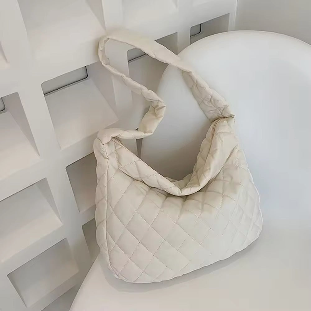 Grote Puffer Tote Schoudertas Gepolsterd Crossbody Model
