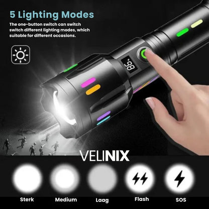 PowerBeam™ – Oplaadbare Zaklamp 9000 Lumen Met Weerbestendig Ontwerp