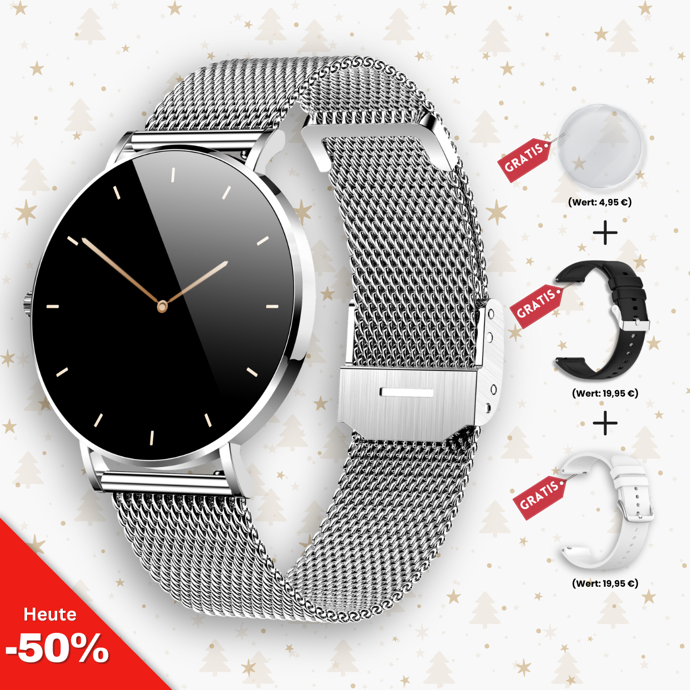 Elegante Mannenhorloge Kerst Special Edition