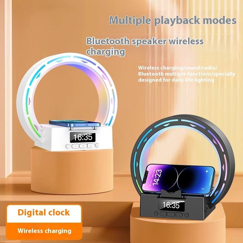 Bluetooth Luidspreker Lamp met Oplaadstation en Wekker