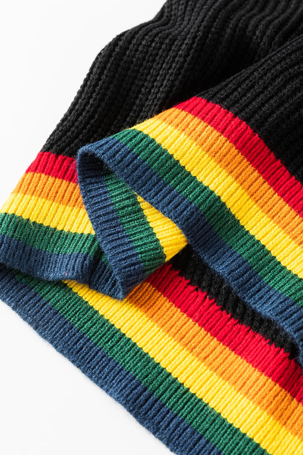 Kersttrui Regenboog Rand Fel en Vrolijk