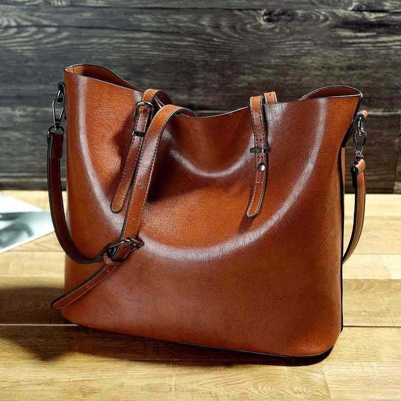 Crossbody Tas voor Dames Lederlook Camel Kleur - Velinix