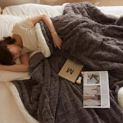 Zachte Fleece Deken Warm voor Bank en Bed