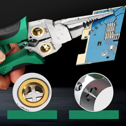 8-in-1 Multifunctionele Schaar Strip- en Testtool Elektrisch