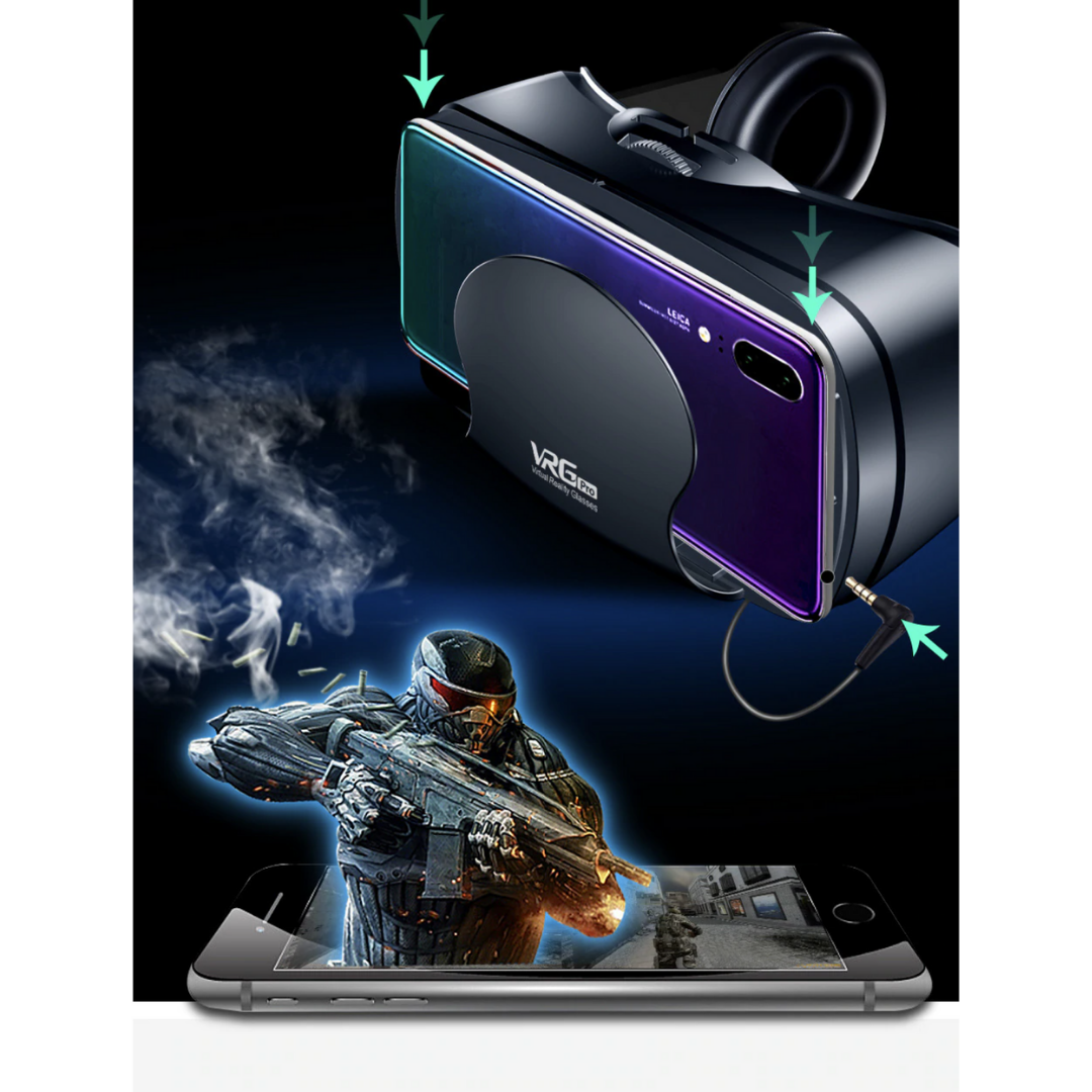 VR Bril Met Geïntegreerde Headset voor iPhone en Android
