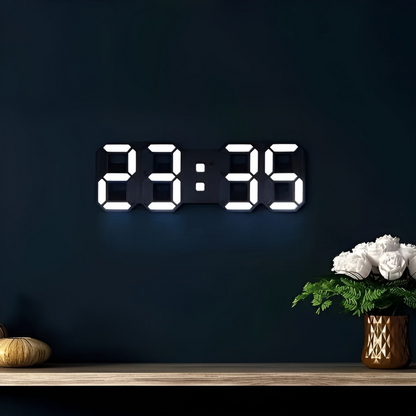 LED Wandklok 3D Digitale Moderne Design