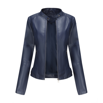 Leren Motorjack Dames Slank en Stijlvol