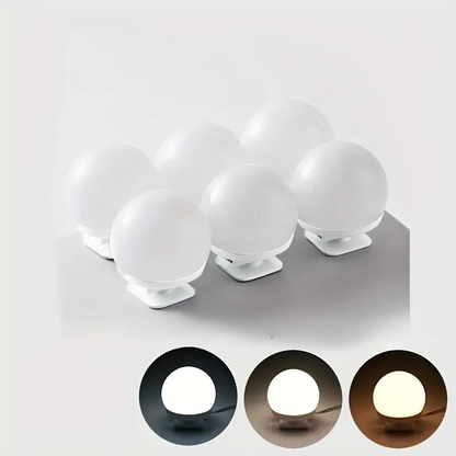 LED Makeup Spiegel Verlichting met Dimbare Lichtbollen