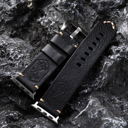 Leren Apple Watch Band Handgemaakt Vintage Stijl