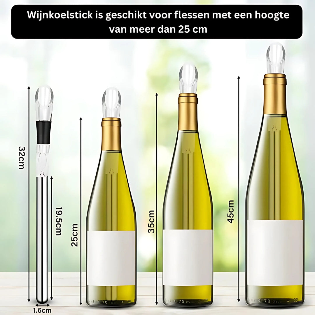 Wijnkoelstick Luxe Design voor Perfecte Wijntemperatuur