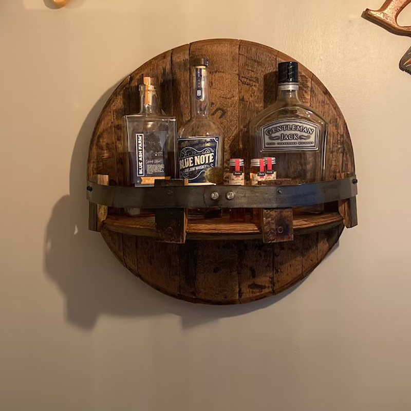 Whiskey Vat Houten Regal voor Bourbon Fles